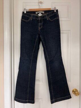 GAP Long & Lean Stretch Jeans – Size 4 Regular | Dark Wash